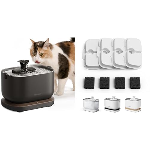 Smart Stainless Steel Pet Water Fountain with App Monitoring