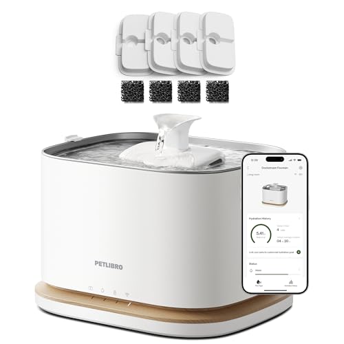 Cordless Smart Pet Water Fountain with App Monitoring