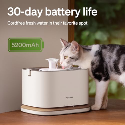 Cordless Smart Pet Water Fountain with App Monitoring