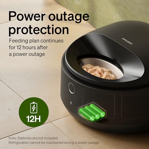 Refrigerated Automatic Cat Feeder with Stainless Steel Bowl