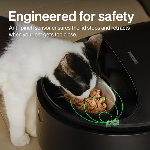 Refrigerated Automatic Cat Feeder with Stainless Steel Bowl