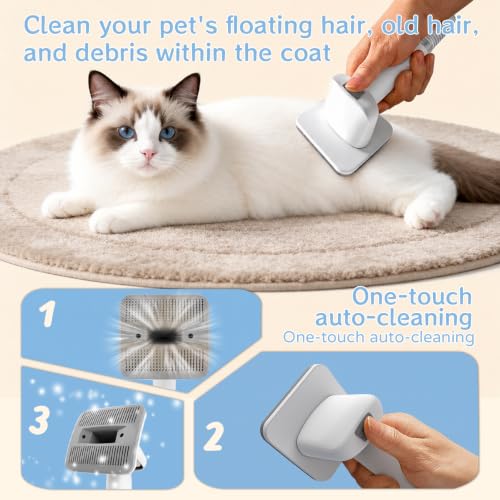 Pet Grooming Vacuum Kit with Clipper and Nail Grinder