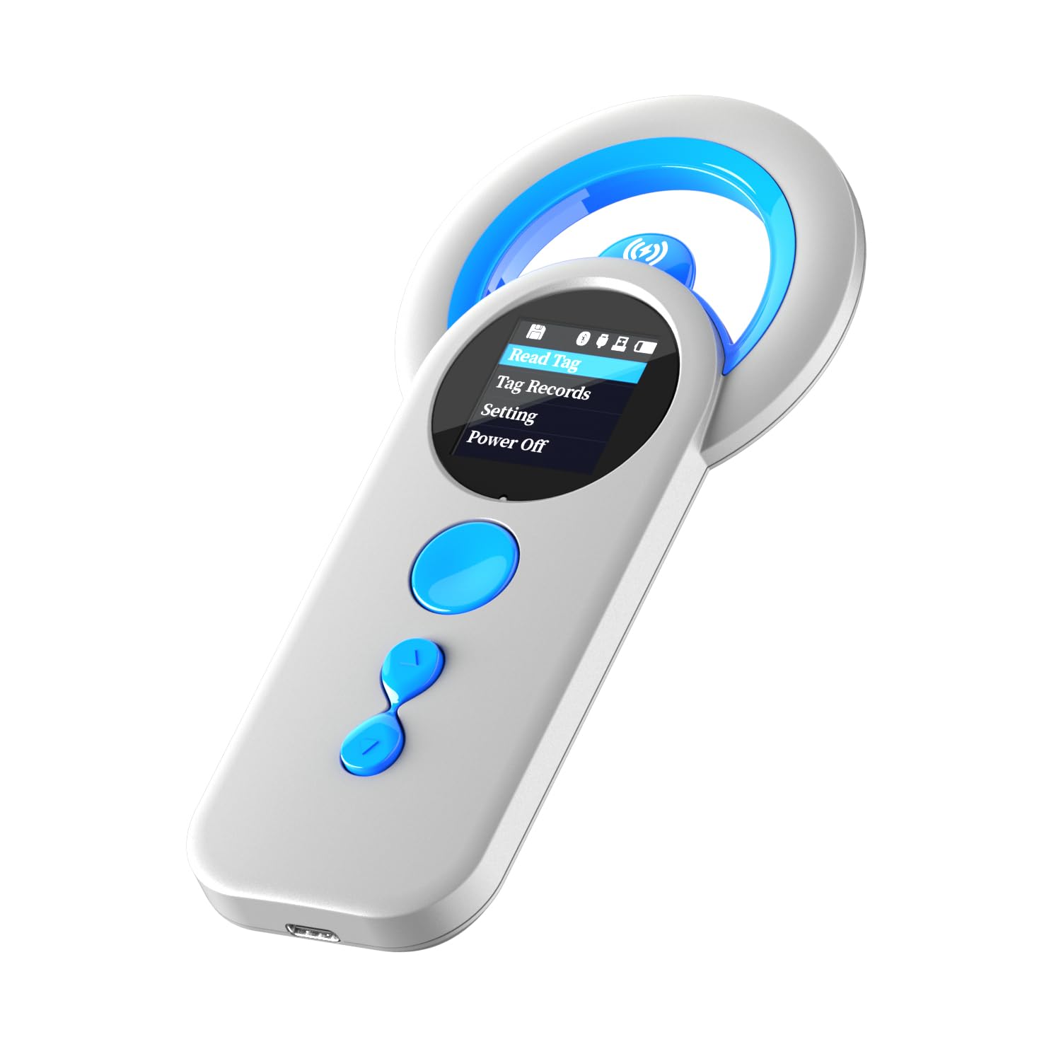 Rechargeable Pet Microchip Scanner with RFID Animal ID Reader