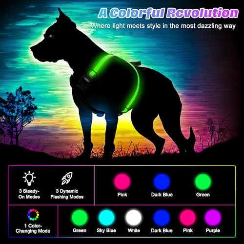 Light Up Dog Harness Led Dog Harness