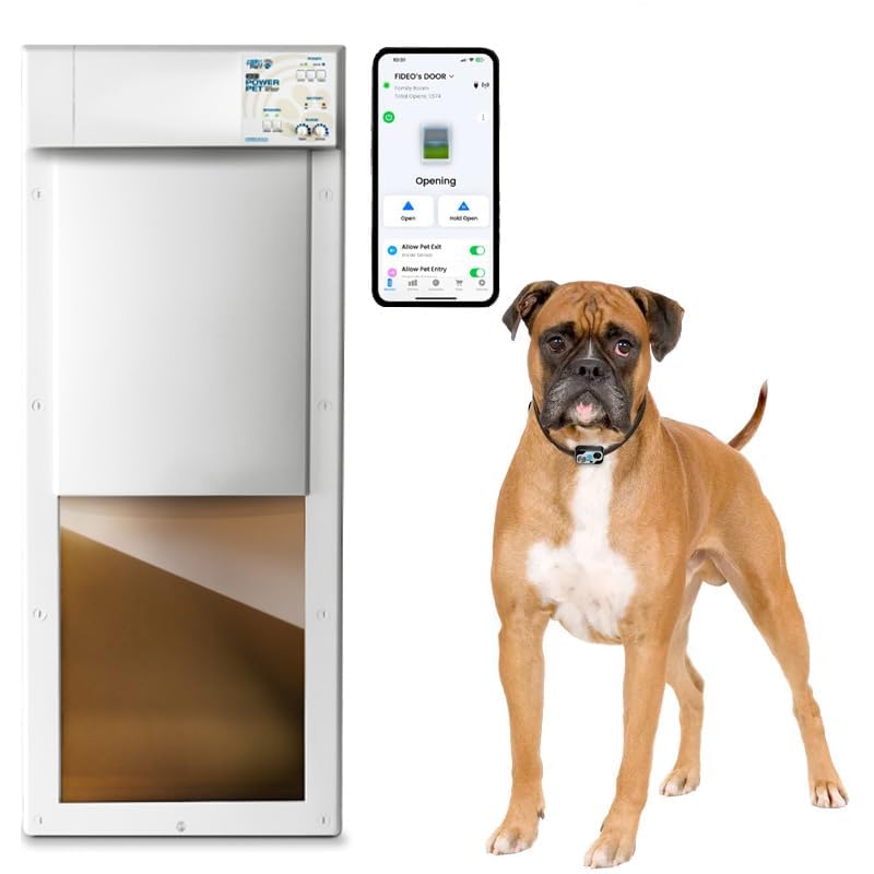 Power Pet Smart Automatic Electronic Pet Door by High Tech Pet