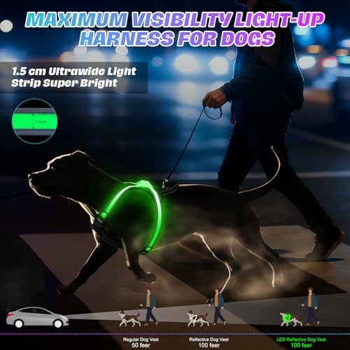 Light Up Dog Harness Led Dog Harness