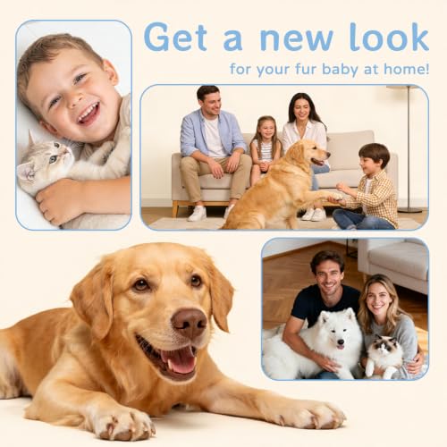 Pet Grooming Vacuum Kit with Clipper and Nail Grinder