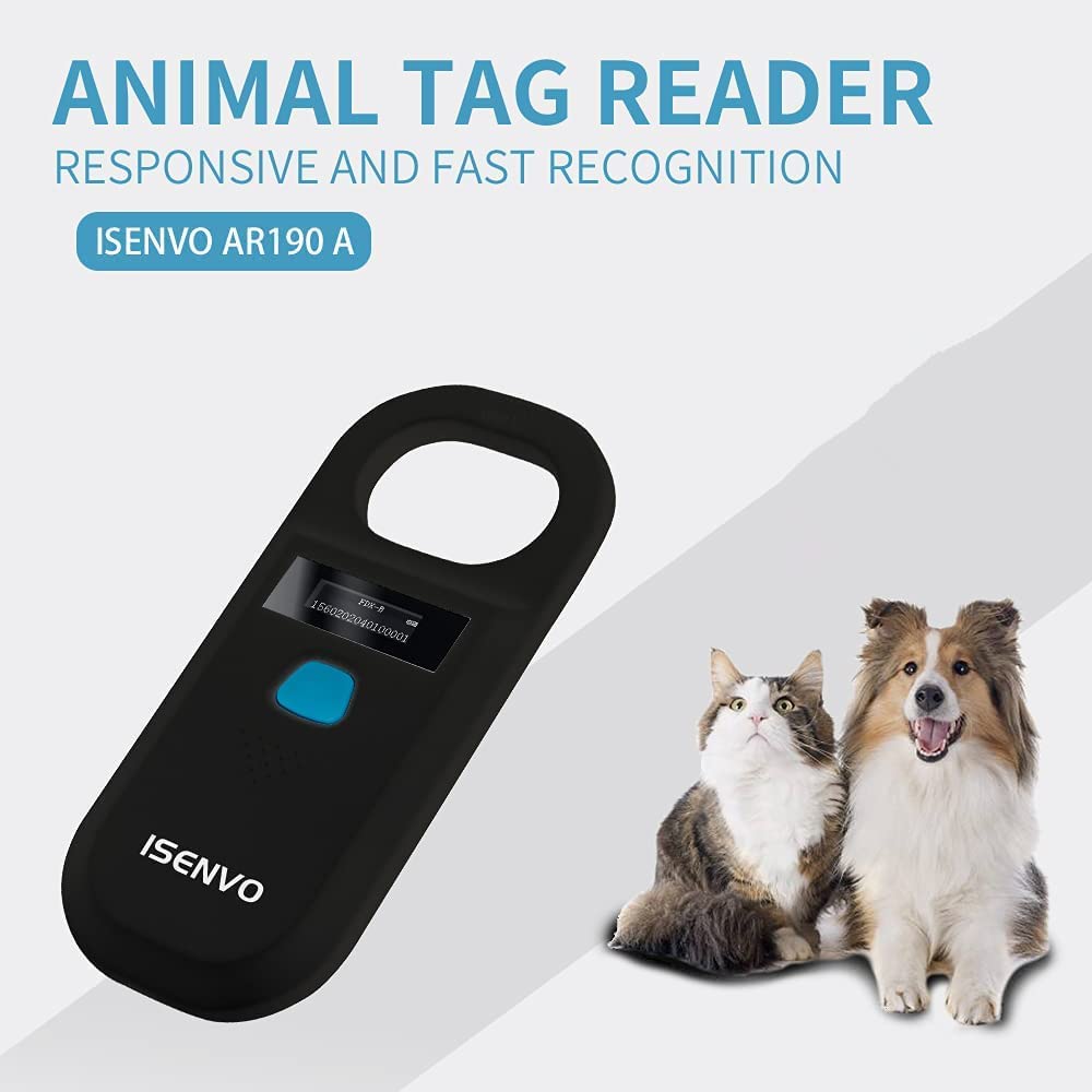 Rechargeable RFID Pet Microchip Scanner with Animal ID Reader
