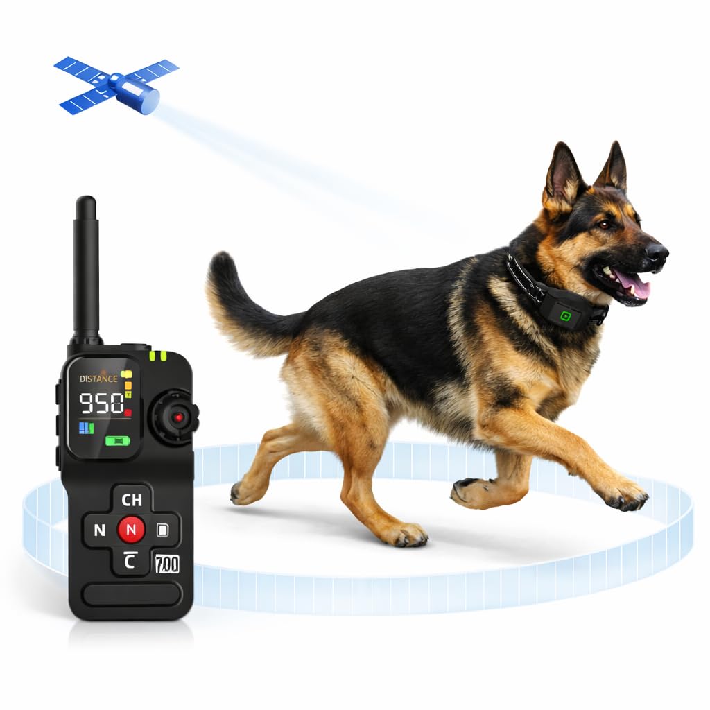 GPS Wireless Dog Fence with Remote Training Collar System