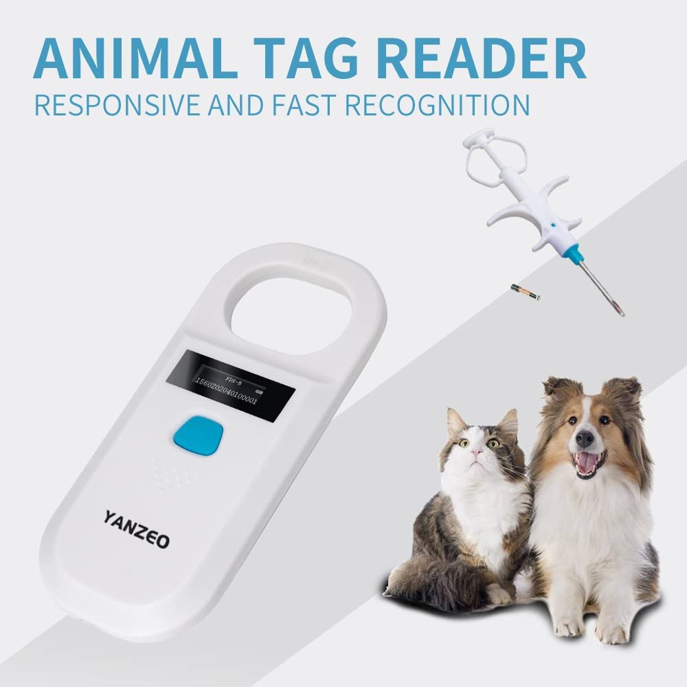 Rechargeable Pet Microchip Scanner with RFID Animal ID Reader