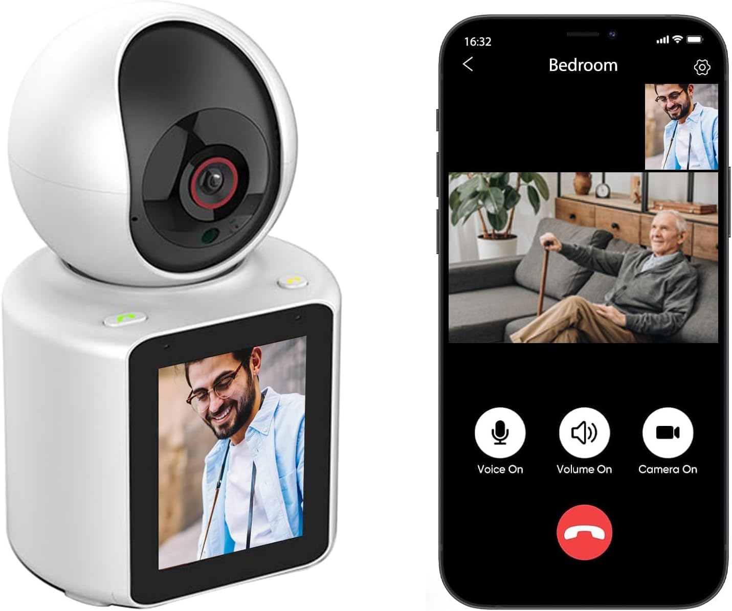 Two-Way Video Pet Camera with HD Screen and Remote Monitoring