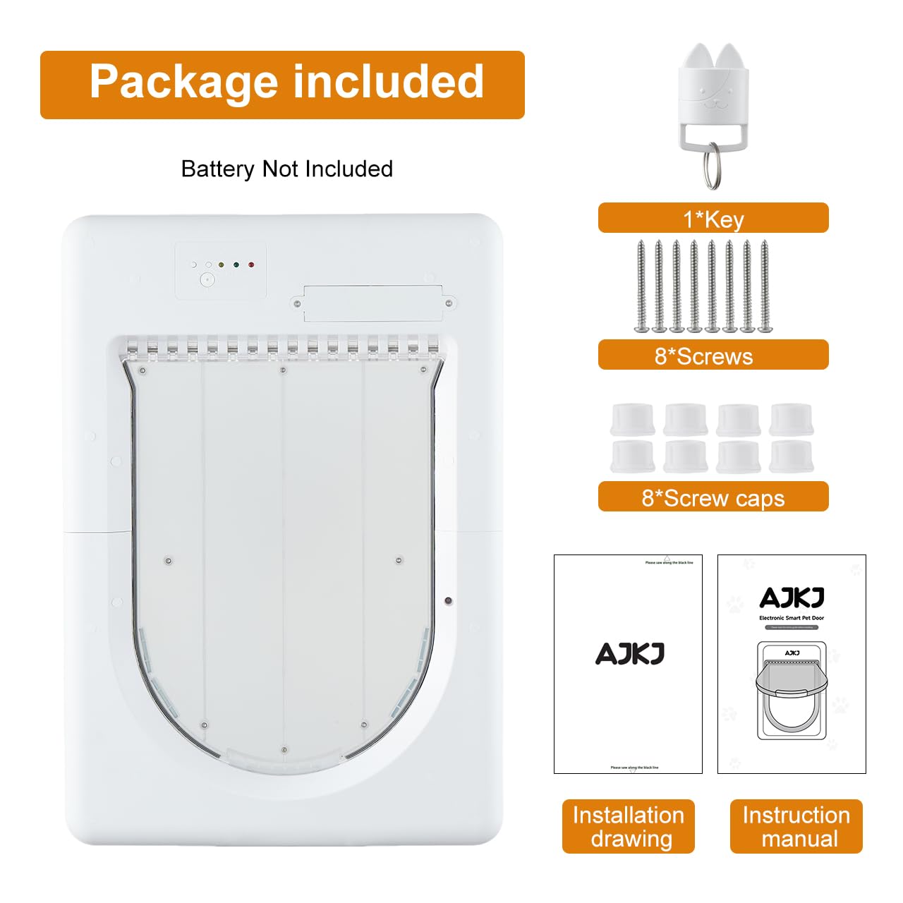 Smart Electronic Pet Door with Automatic Sensor Control