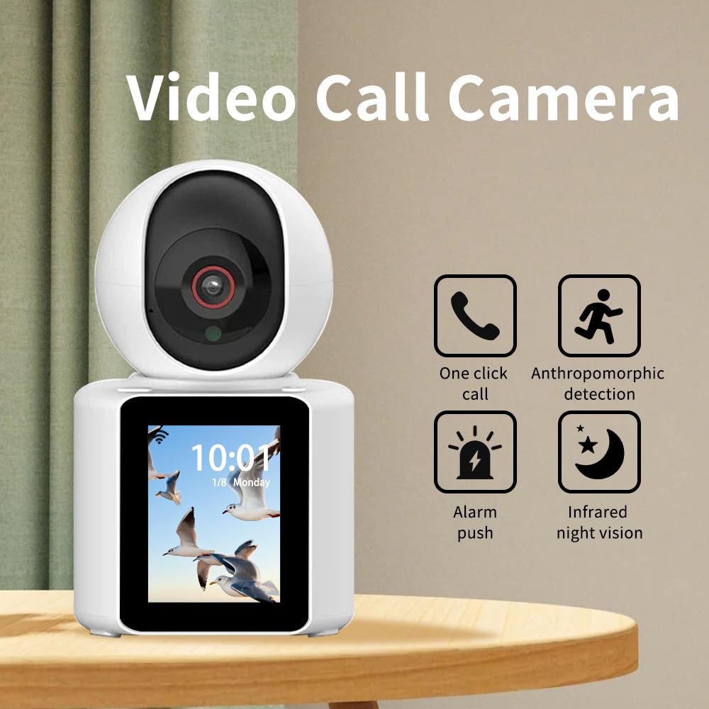 Two-Way Video Pet Camera with HD Screen and Remote Monitoring