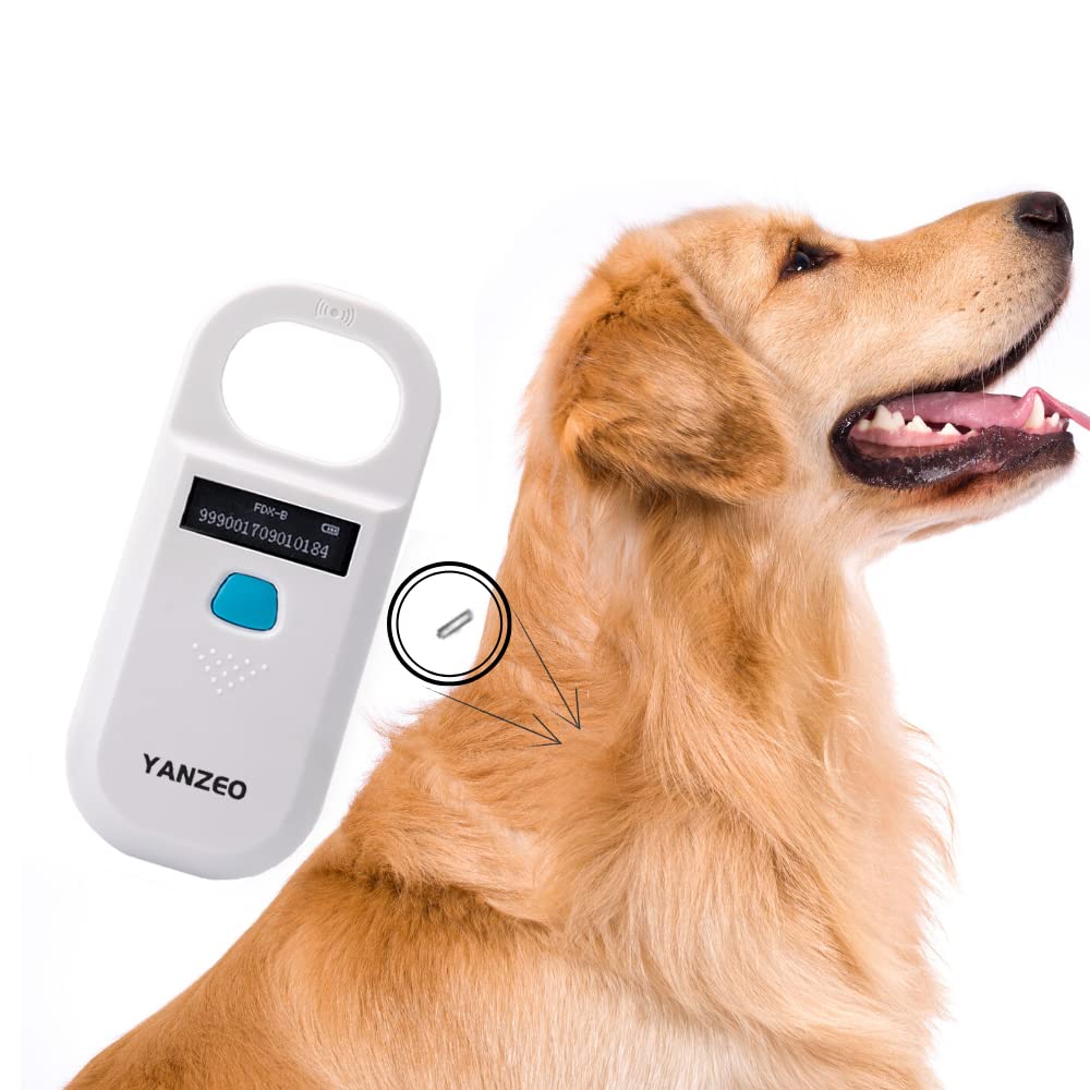 Rechargeable Pet Microchip Scanner with RFID Animal ID Reader
