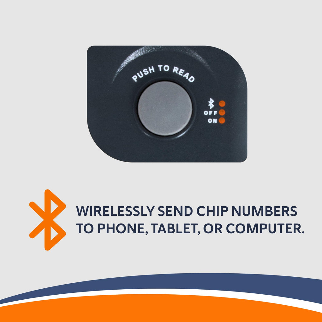 Universal Pet Microchip Scanner with Bluetooth and LCD Display