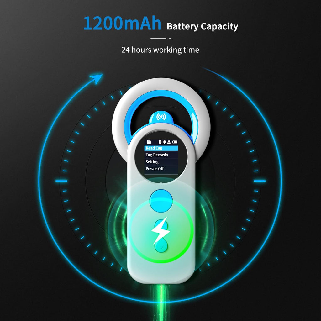 Rechargeable Pet Microchip Scanner with RFID Animal ID Reader