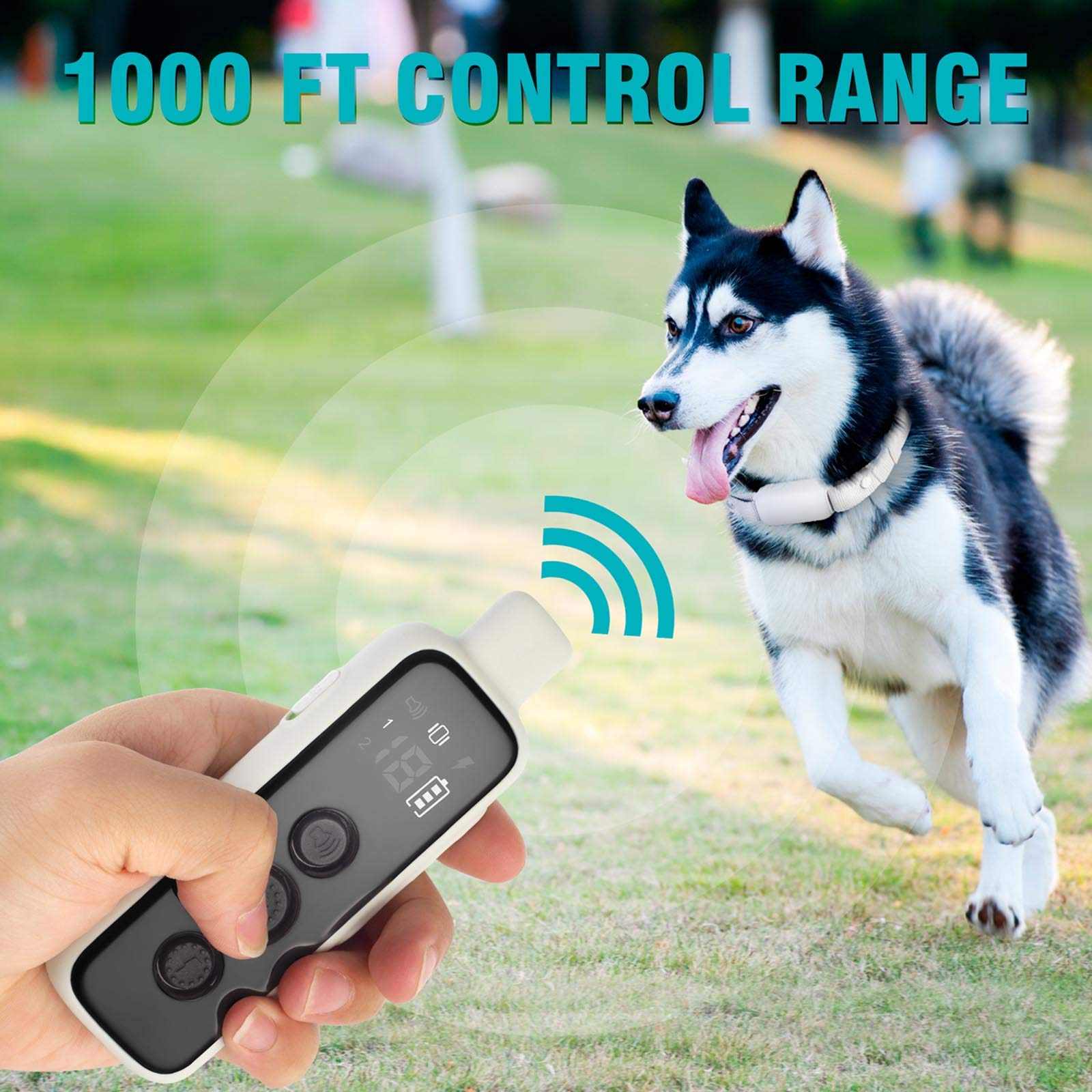 Waterproof Dog Training Collar with Beep Vibration and Remote Control