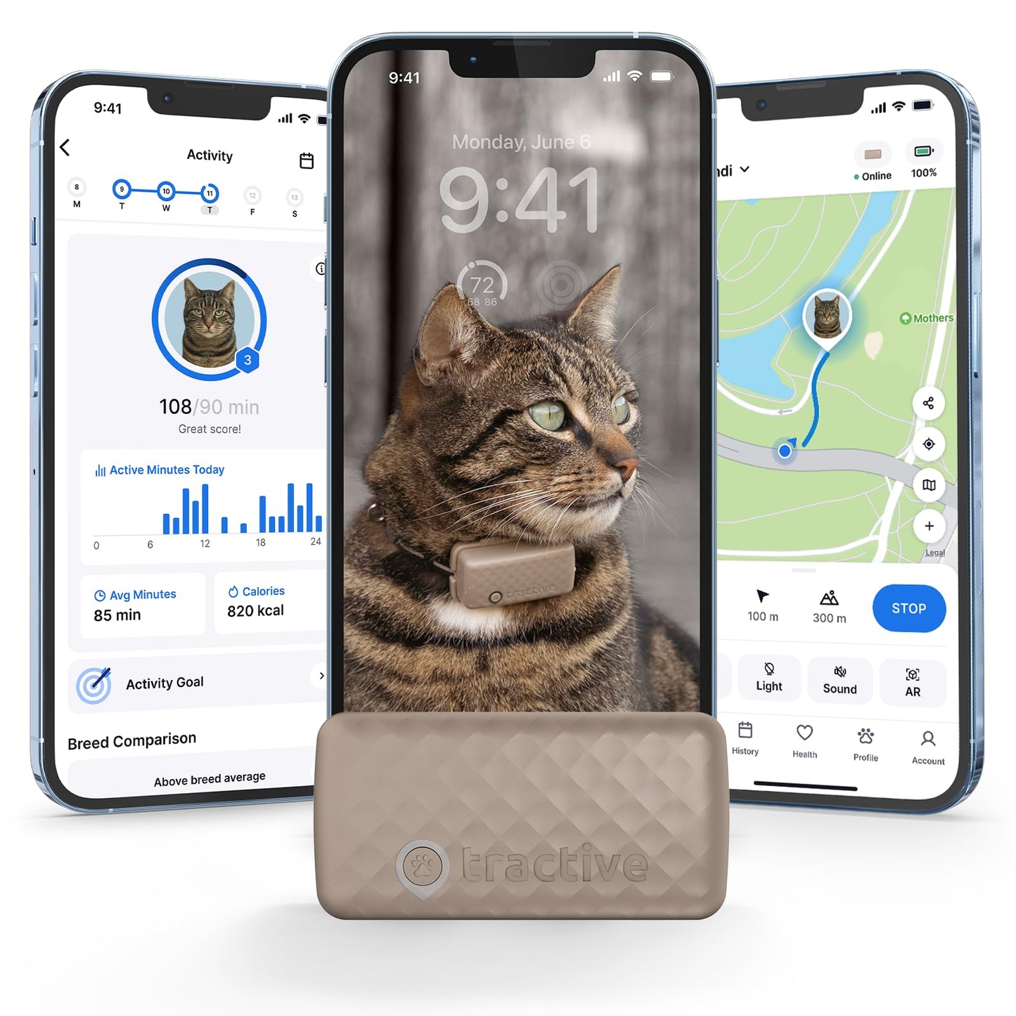 Smart Cat GPS Tracker with Real-Time Location and Wellness Monitoring