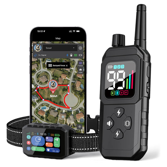 GPS Wireless Dog Fence with App Control and Training Modes