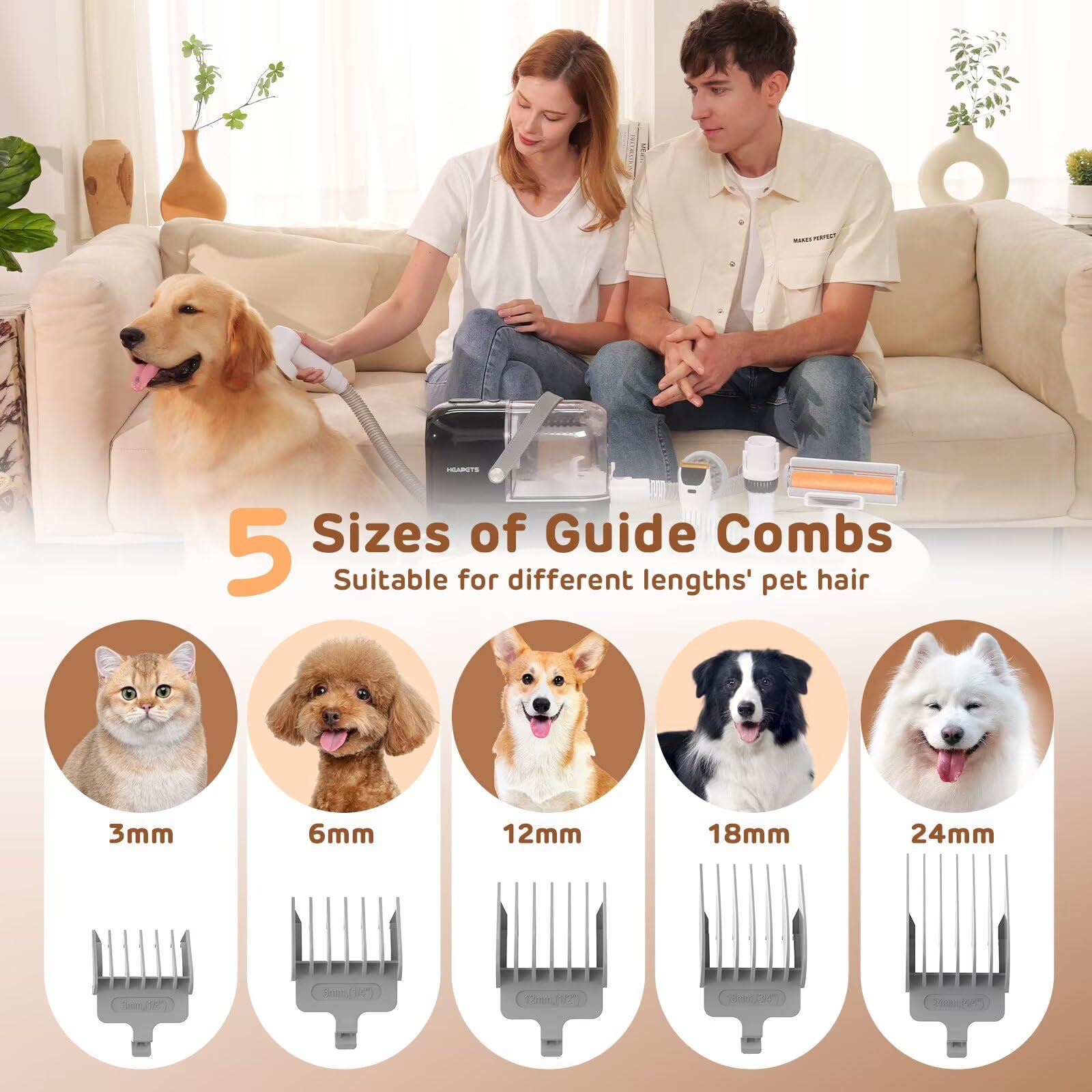 Dog Grooming Vacuum Kit