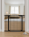 Extra Wide Pressure Mounted Pet Safety Gate for Doorways and Stairs