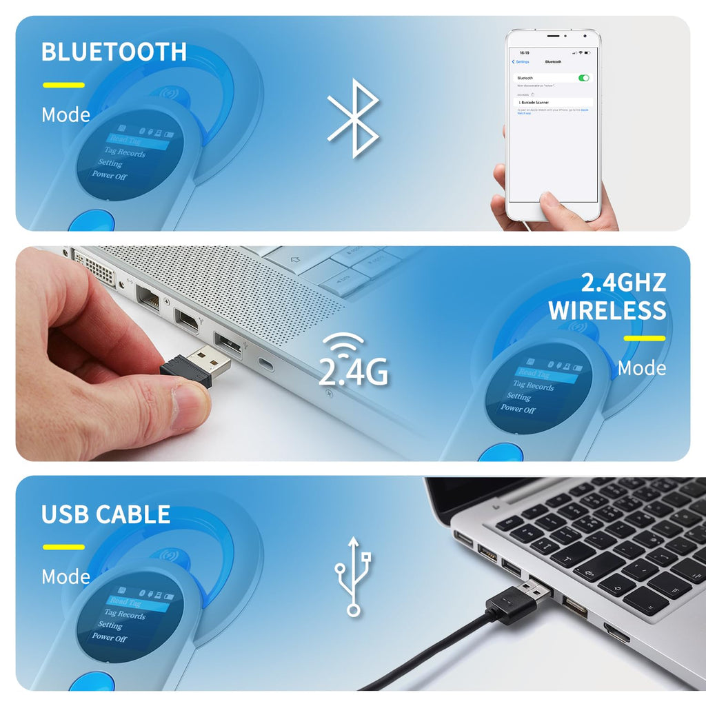 Rechargeable Pet Microchip Scanner with RFID Animal ID Reader