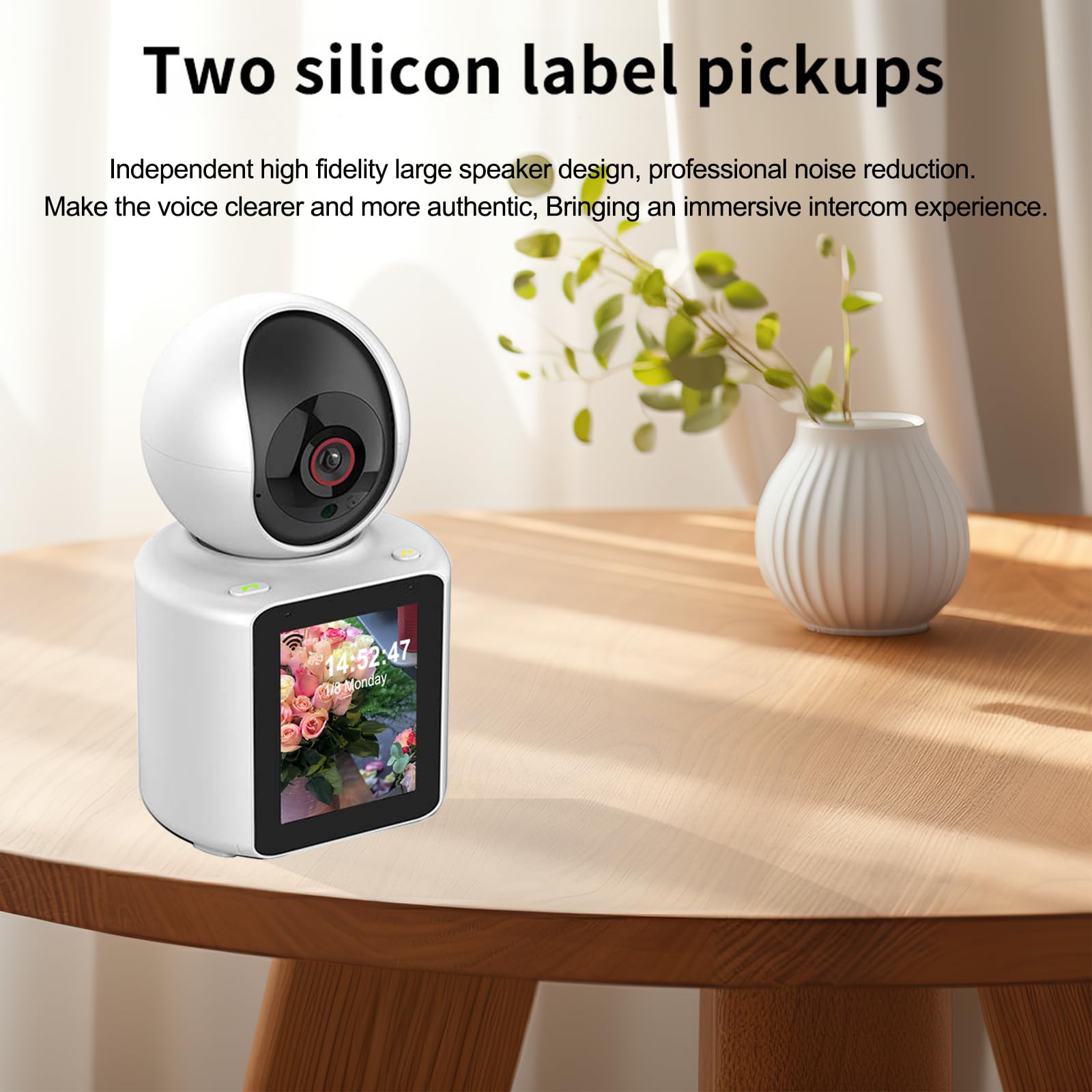 Two-Way Video Pet Camera with HD Screen and Remote Monitoring
