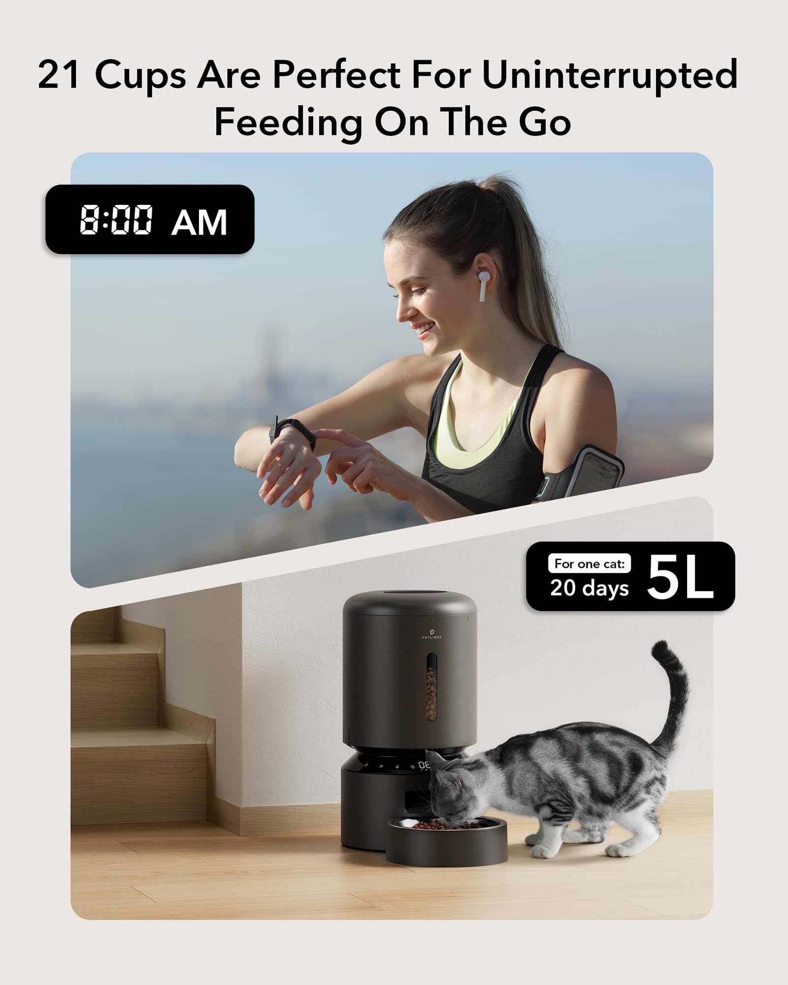 PETLIBRO Automatic cat Feeder for 2 Cats