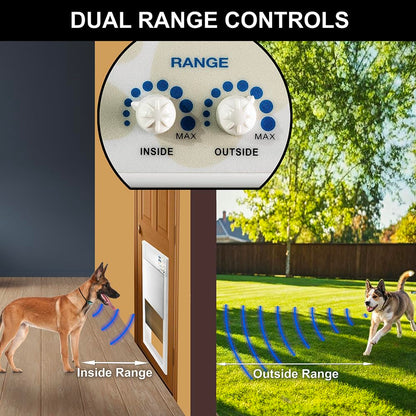 High Security Automatic Electronic Pet Door for Large Dogs