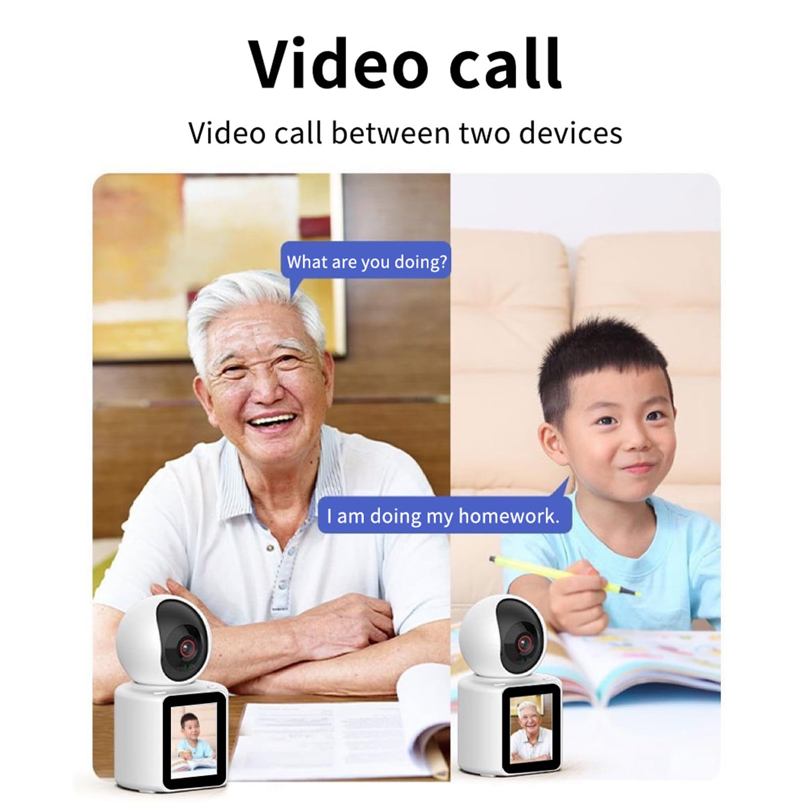 Two-Way Video Pet Camera with HD Screen and Remote Monitoring
