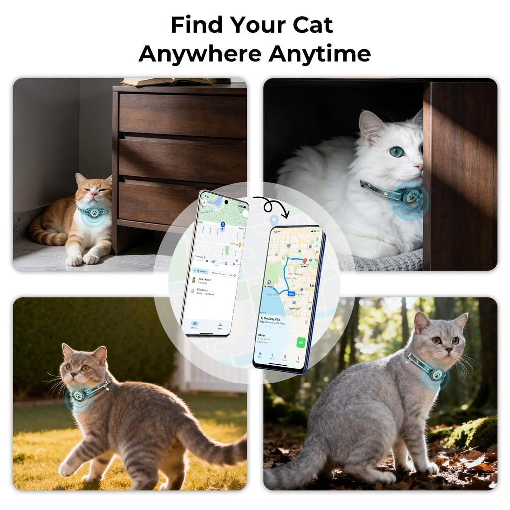 Smart Bluetooth Pet Tracker with Apple and Android Compatibility