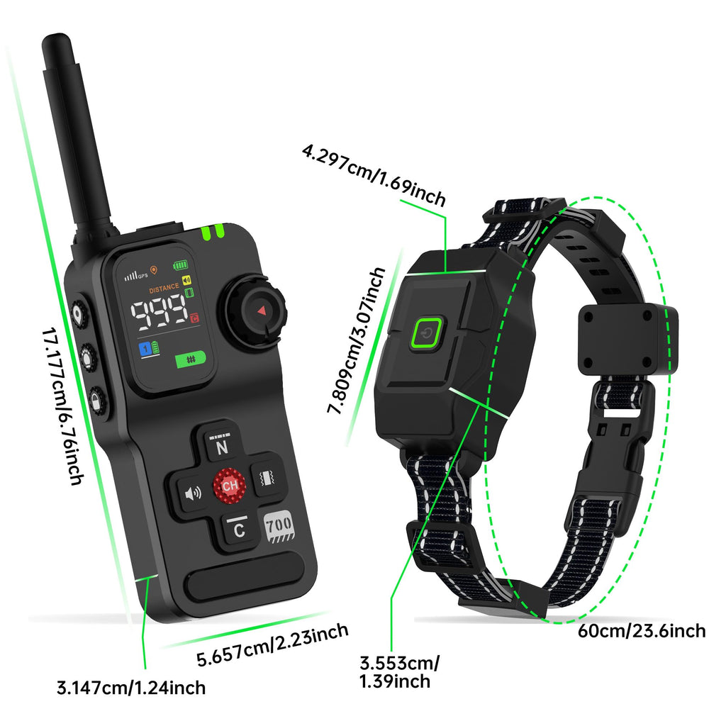 GPS Wireless Dog Fence with Remote Training Collar System