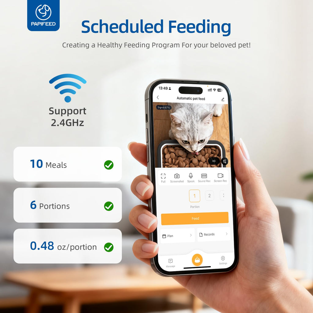 PAPIFEED Automatic Cat Feeder