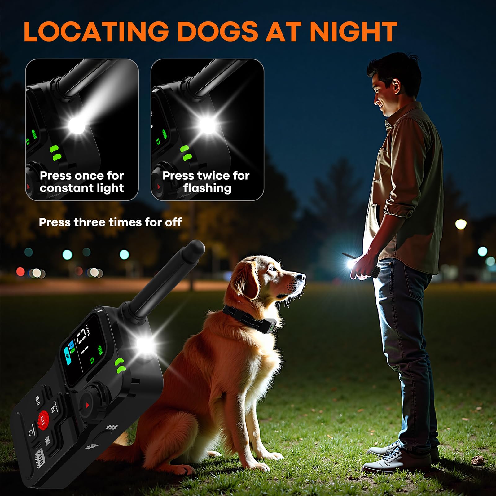 GPS Wireless Dog Fence with Remote Training Collar System