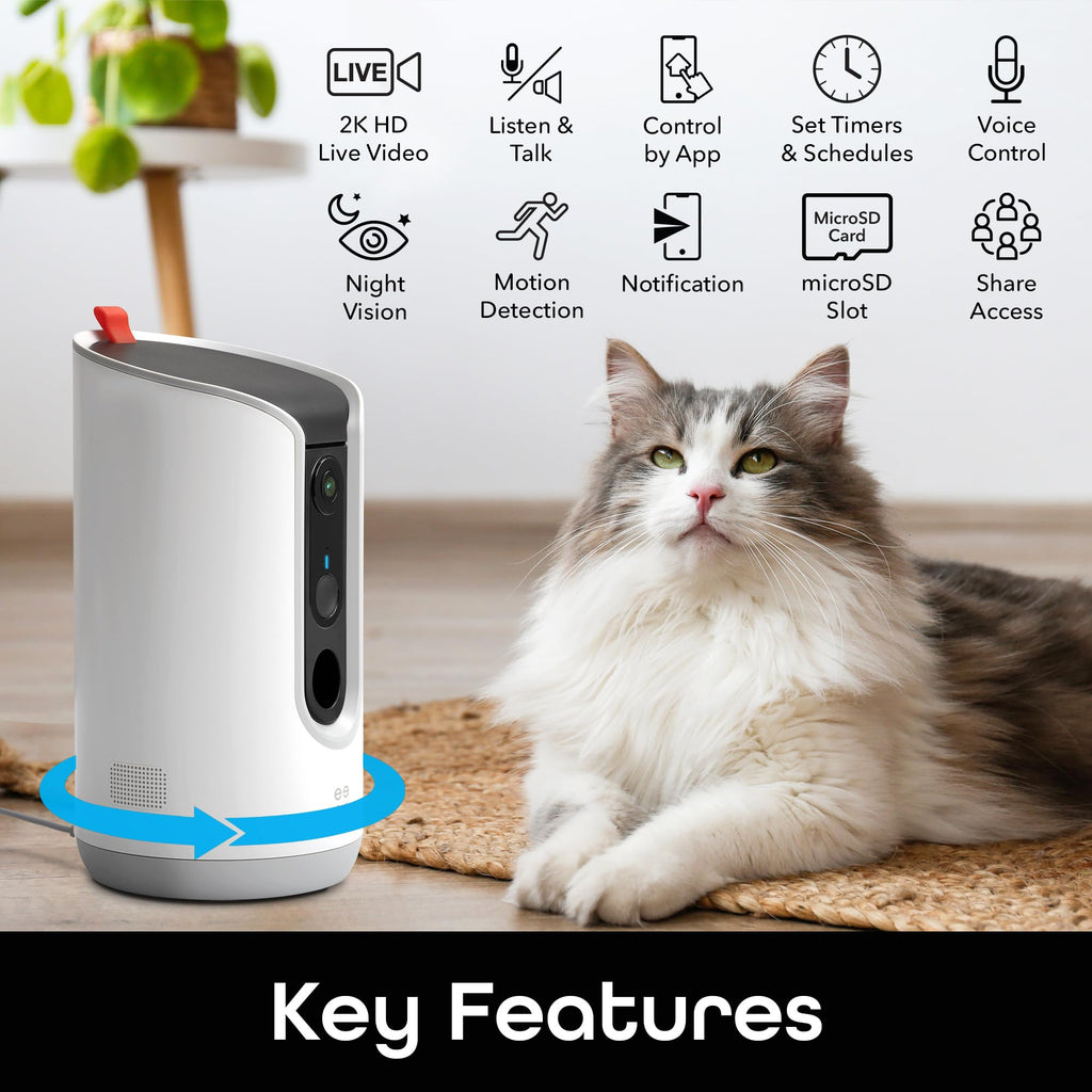Geeni Pet Treat Dispenser with Camera
