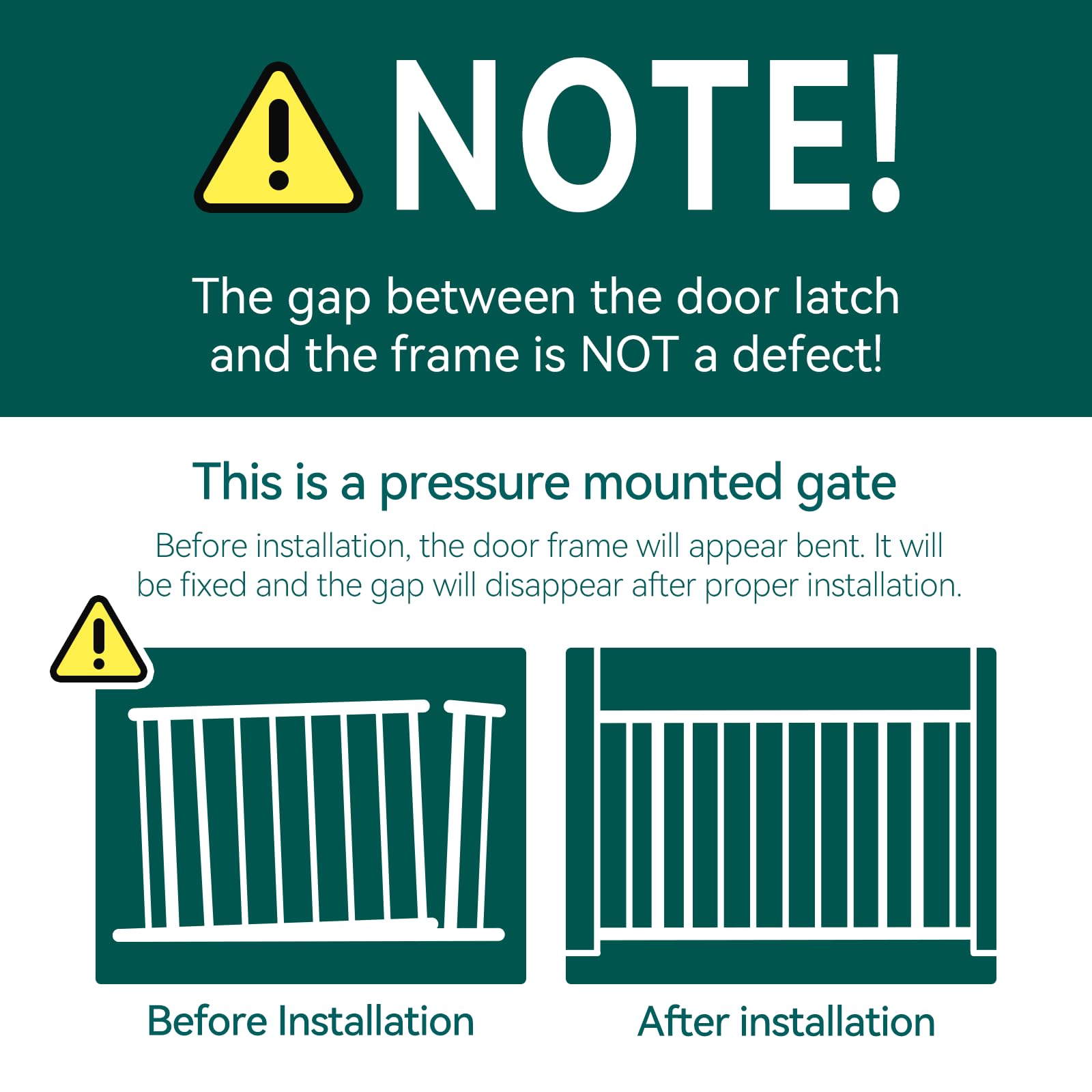 Auto Close Metal Pet Safety Gate with Small Cat Door