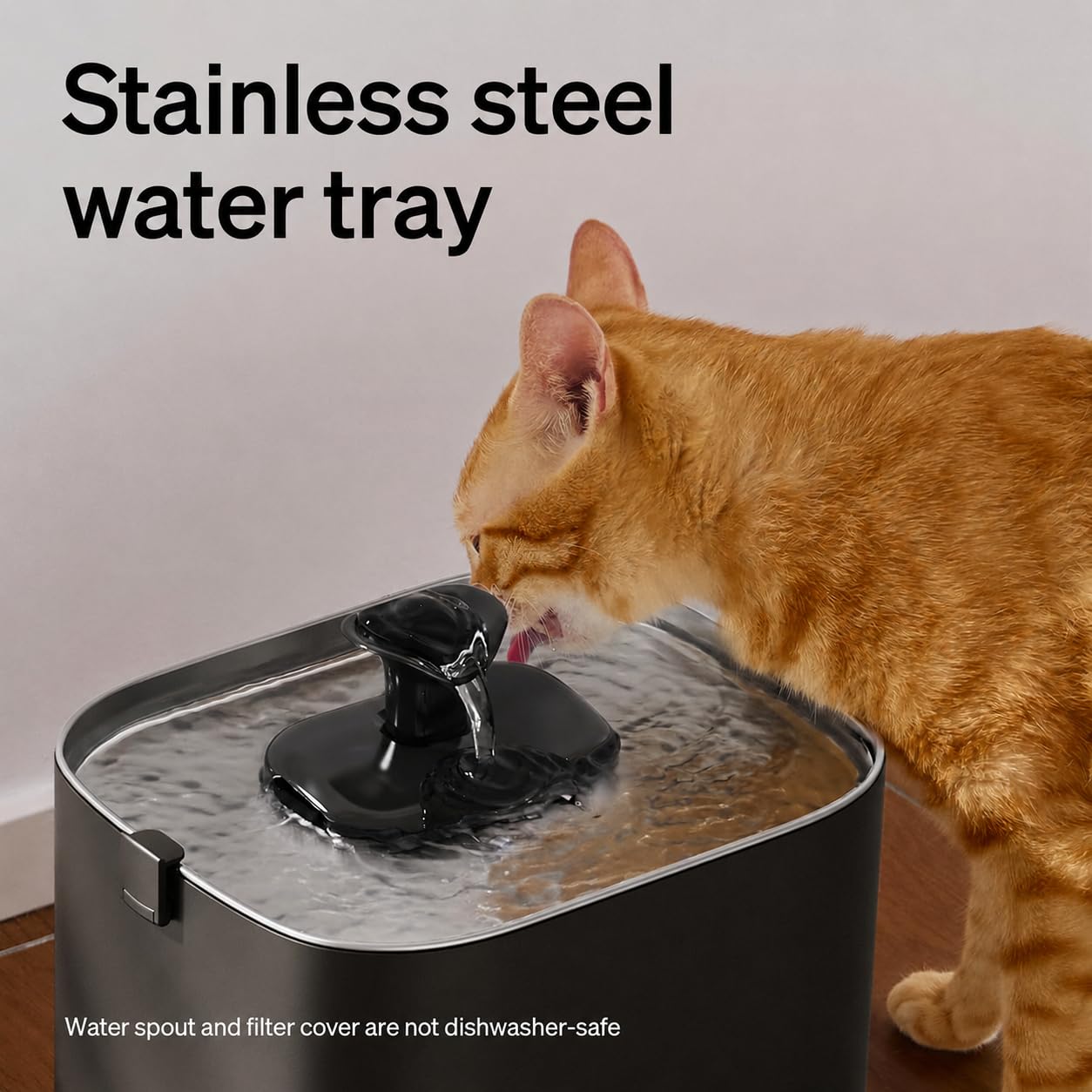 Smart Stainless Steel Pet Water Fountain with WiFi Monitoring