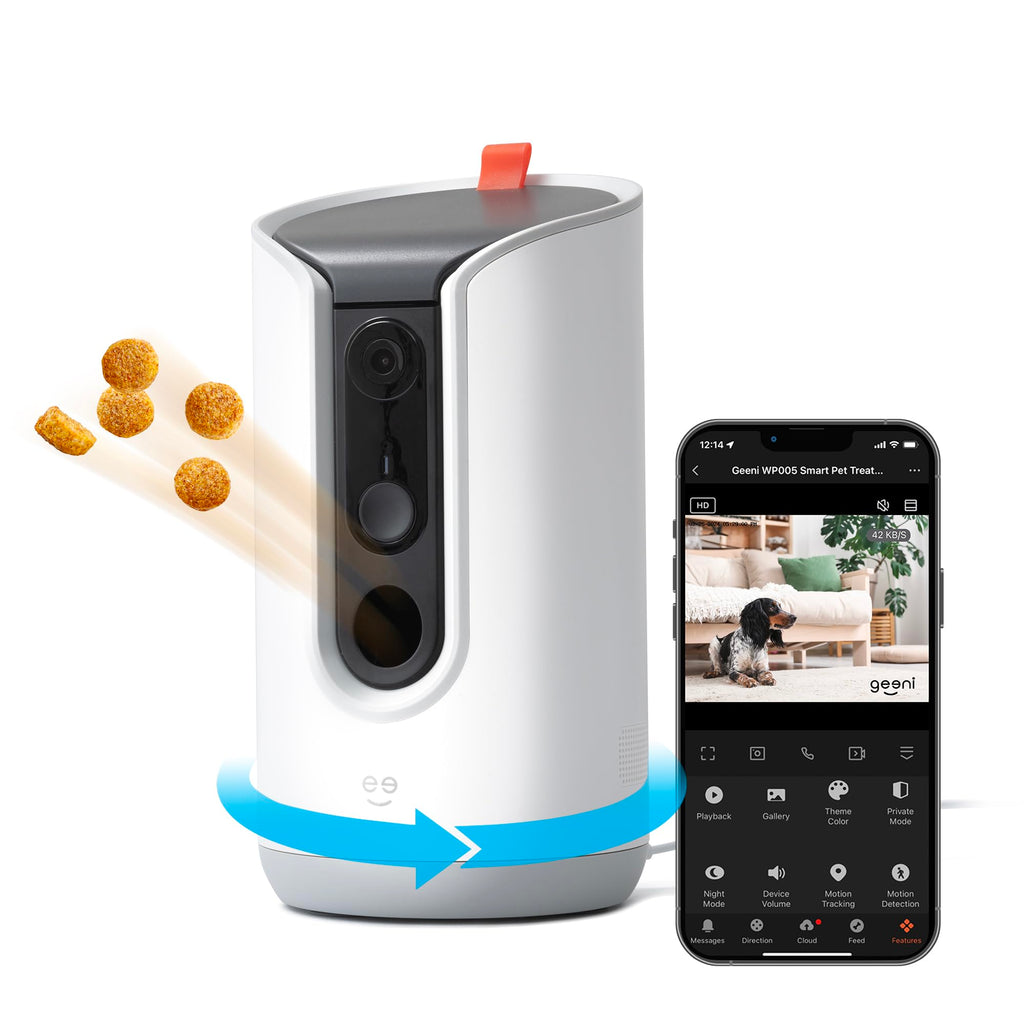 Geeni Pet Treat Dispenser with Camera