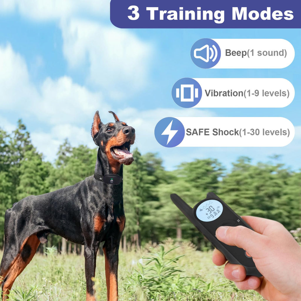 Wireless Dog Fence with Training Collar and Remote Control System