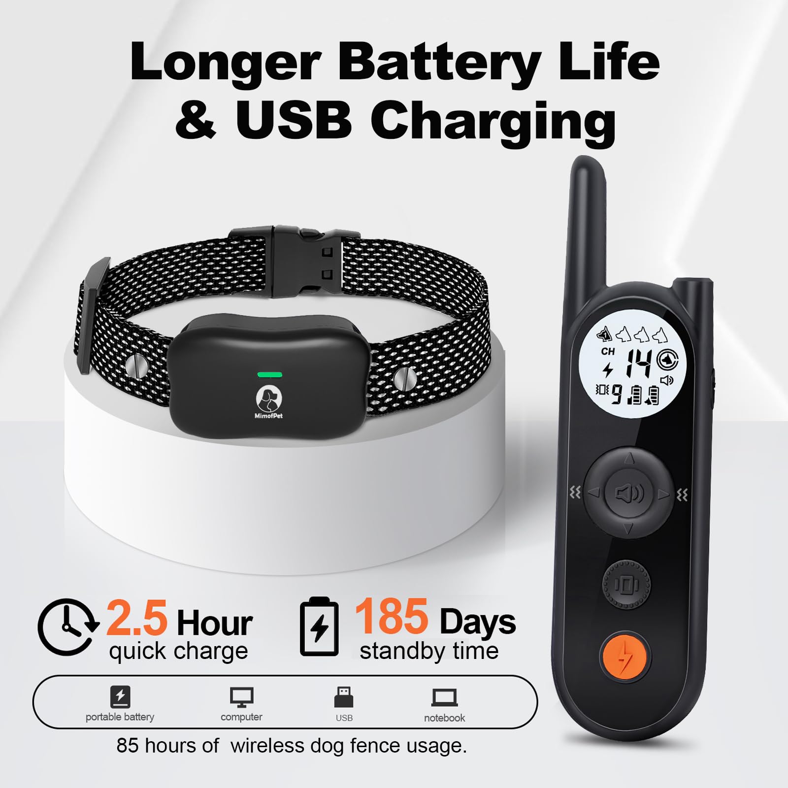 Wireless GPS Dog Fence with Training Collar and Pet Containment System