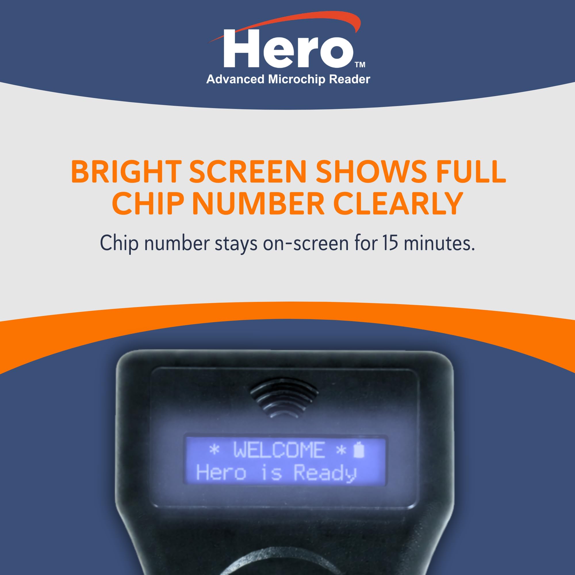 Universal Pet Microchip Scanner with Bluetooth and LCD Display