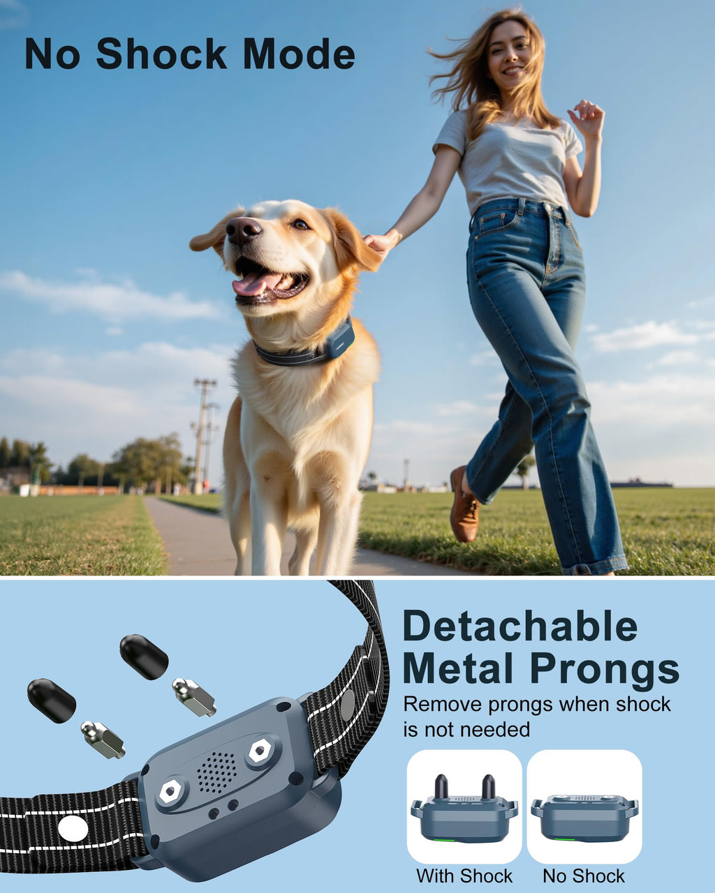 Waterproof Dog Training Collar with Remote and Multiple Training Modes