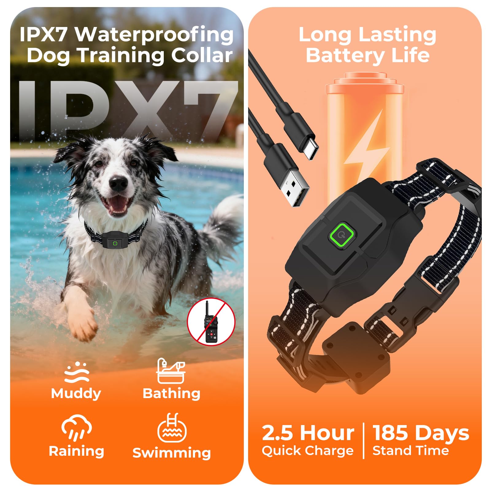 GPS Wireless Dog Fence with Remote Training Collar System
