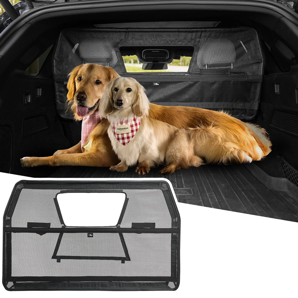 Dog Car Barrier with Removable Window for Vehicle Travel Safety