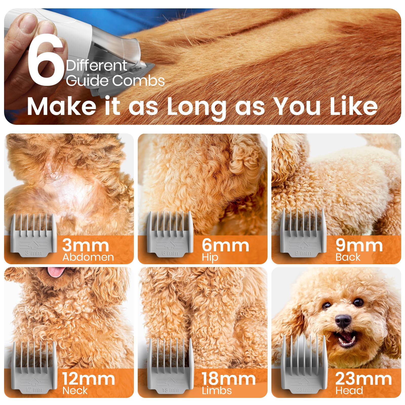 Pet Grooming Vacuum Kit with Clipper and Nail Grinder