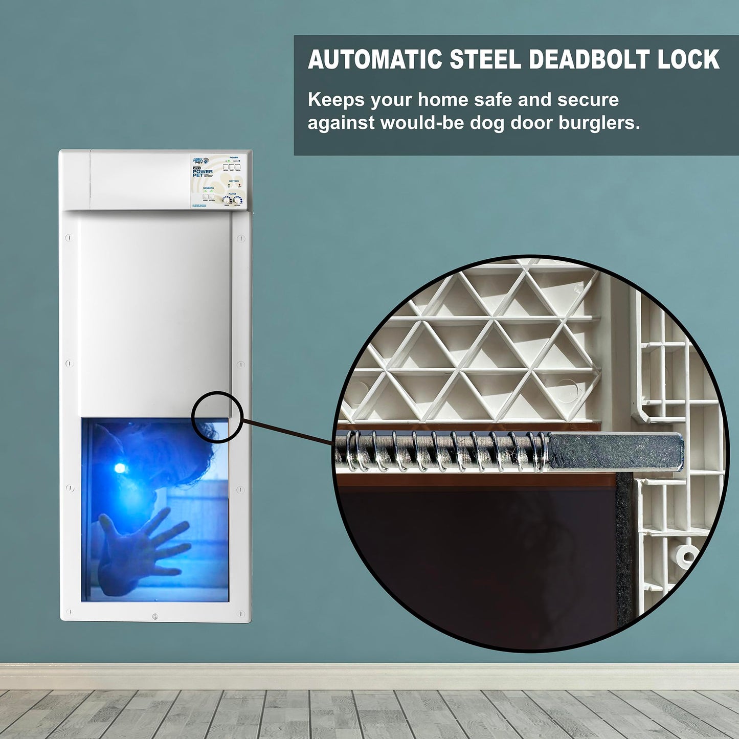 High Security Automatic Electronic Pet Door for Large Dogs