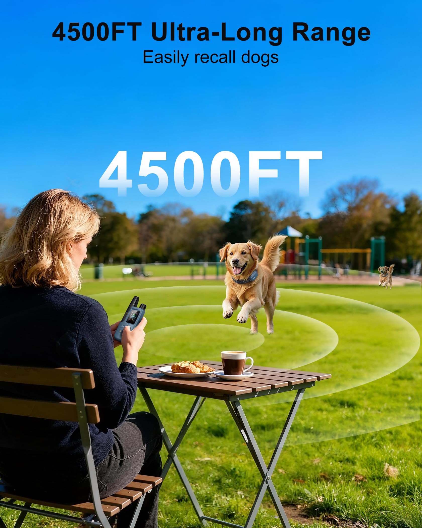 Waterproof Dog Training Collar with Remote and Multiple Training Modes