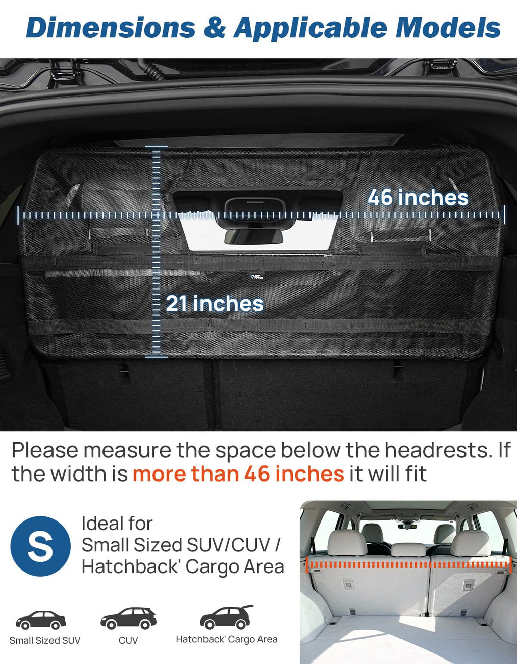 Dog Car Barrier with Removable Window for Vehicle Travel Safety