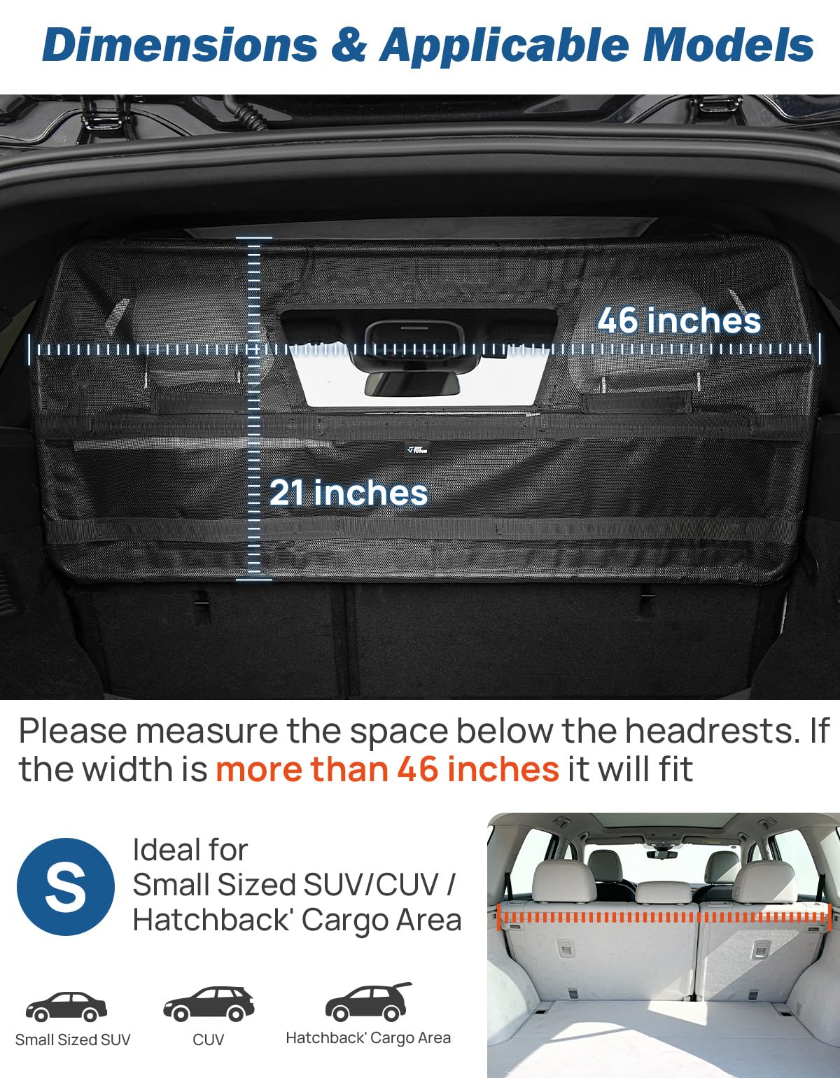 Dog Car Barrier with Removable Window for Vehicle Travel Safety
