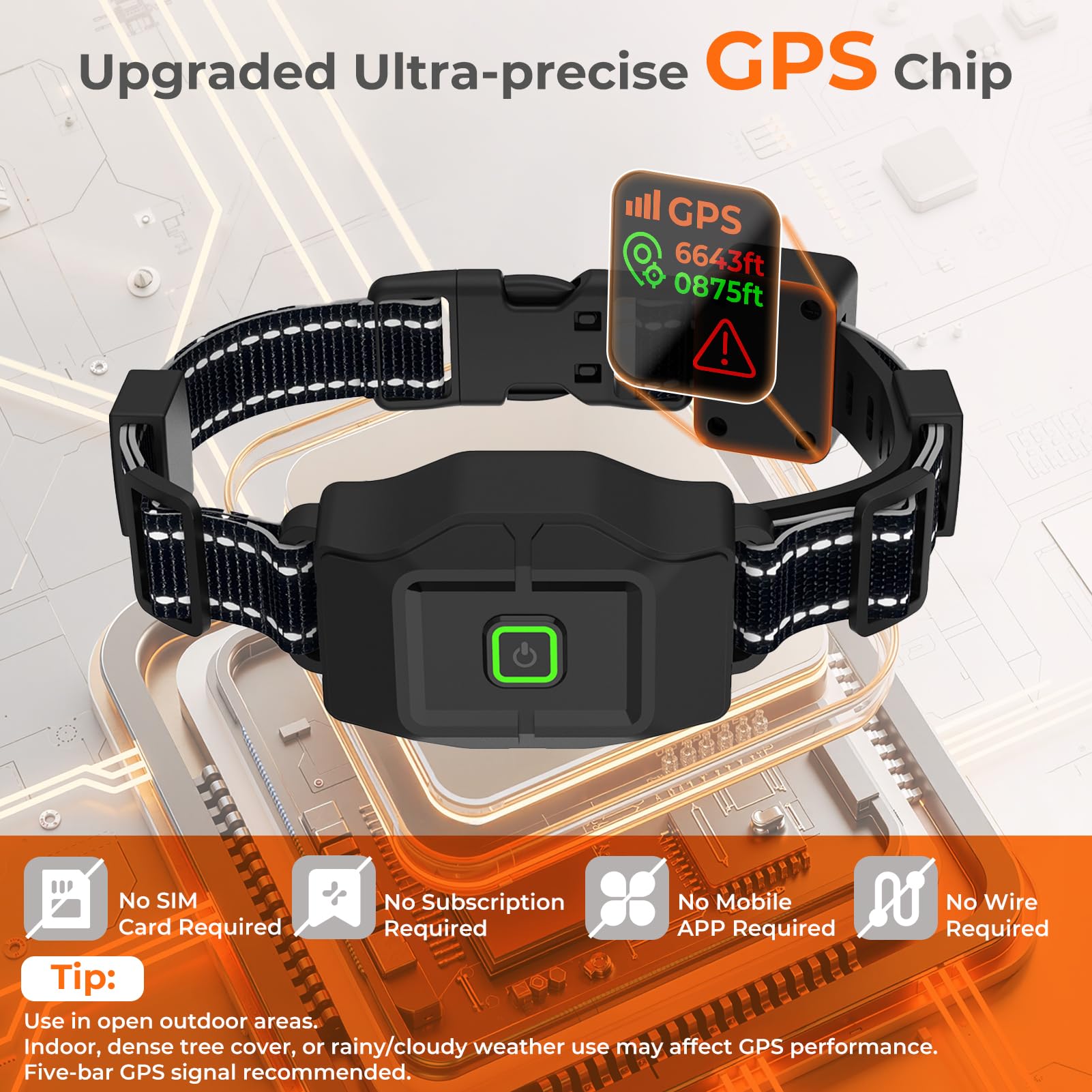 GPS Wireless Dog Fence with Remote Training Collar System
